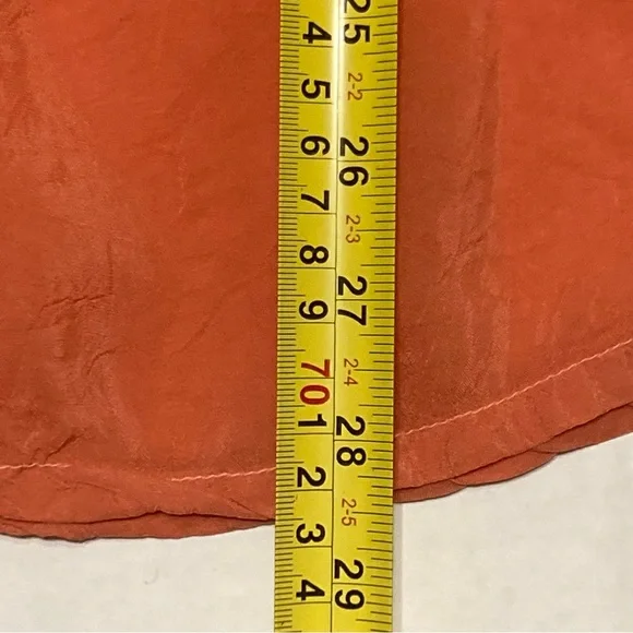 Johnny Was Pandora Long Sleeve Tunic Blouse Peasant Tangerine Orange Size Medium - Picture 7 of 10